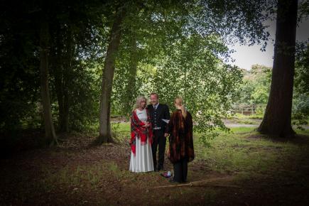 Outdoor marriage Scotland